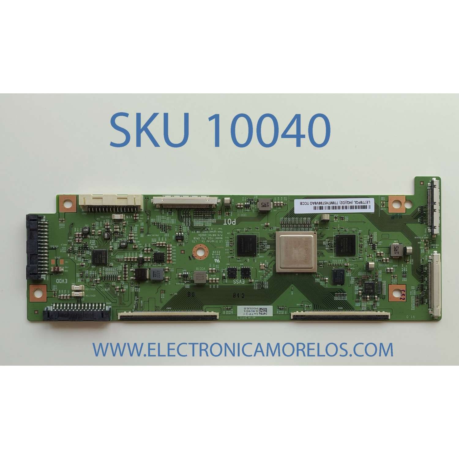 T-CON PARA TV LG / NUMERO DE PARTE 6871L-6919D / 6870C-0920A / LE770PQL(HQ)(D2) / PANEL AC770AQL CQA1_RS / MODELO OLED77C2AUA.DUSQLJR	/ OLED77C3AUA.DUSQLJR